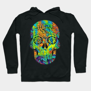 halloween Floral skull Hoodie